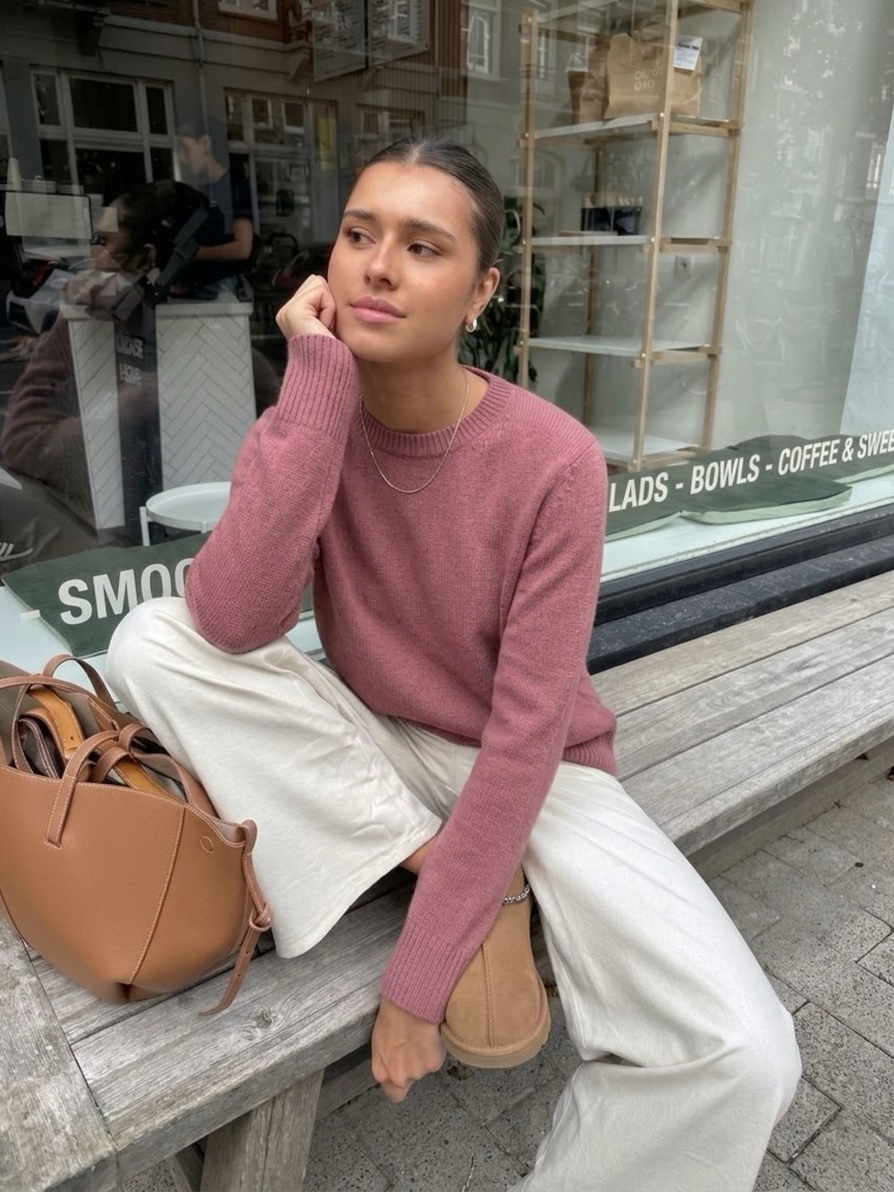 NWT Vince Crewneck Cashmere Sweater in Pink